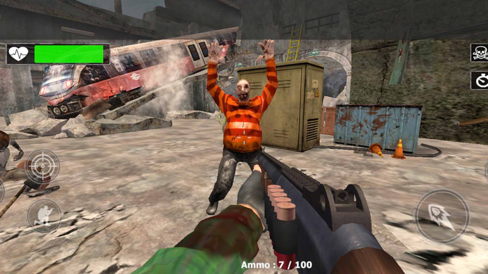 Zombie Shooting Dead War Game