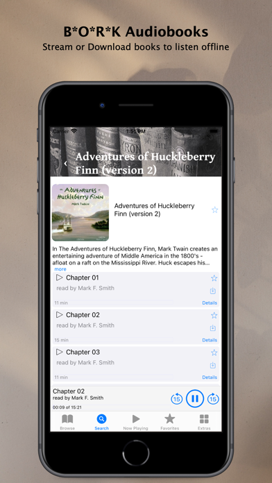BORK Audiobooks Screenshot