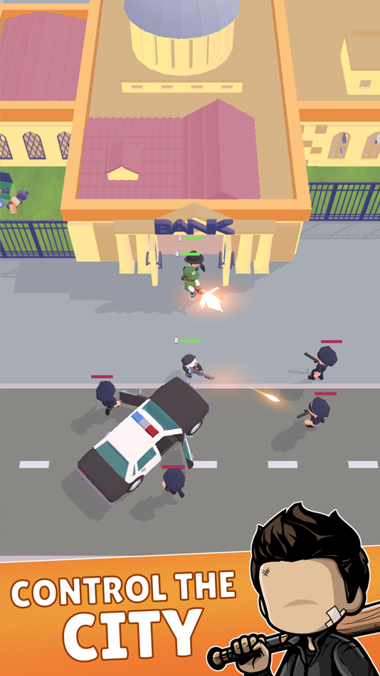 #7. Merge Gangster Heist vs Police (iOS) By: APPWILL COMPANY LTD