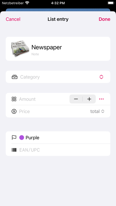 ShoppingList 4 Screenshot