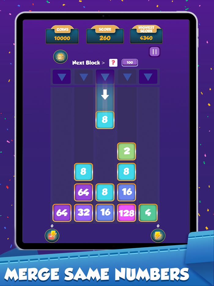 Drop Number 2048-Merge Number