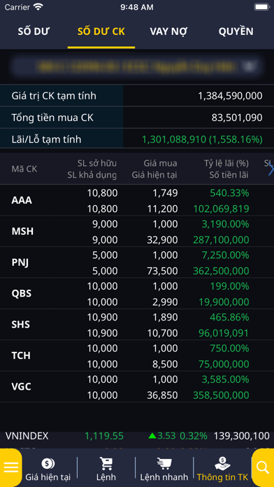 VISC Trading Screenshot