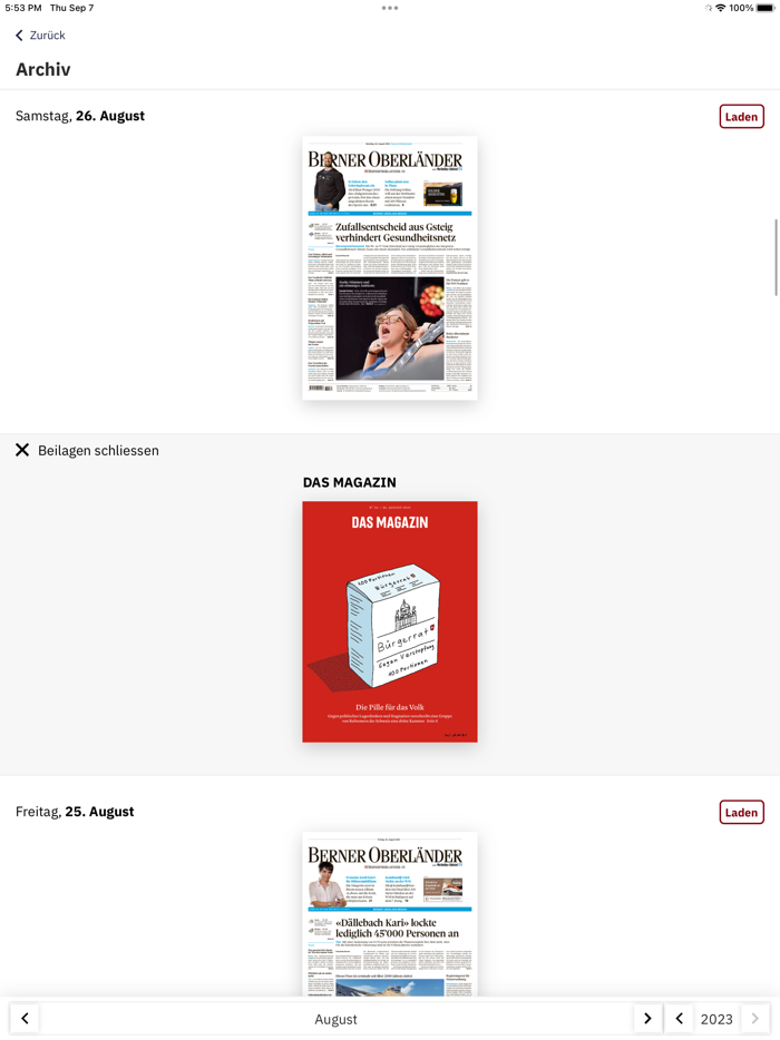 BZ Berner Oberländer E-Paper