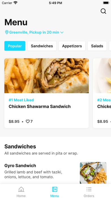 Bateeni Mediterranean Grill Screenshot