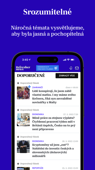 Refresher News Česko Screenshot