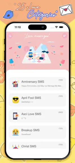 Game screenshot Love Messages- Romantic Love mod apk