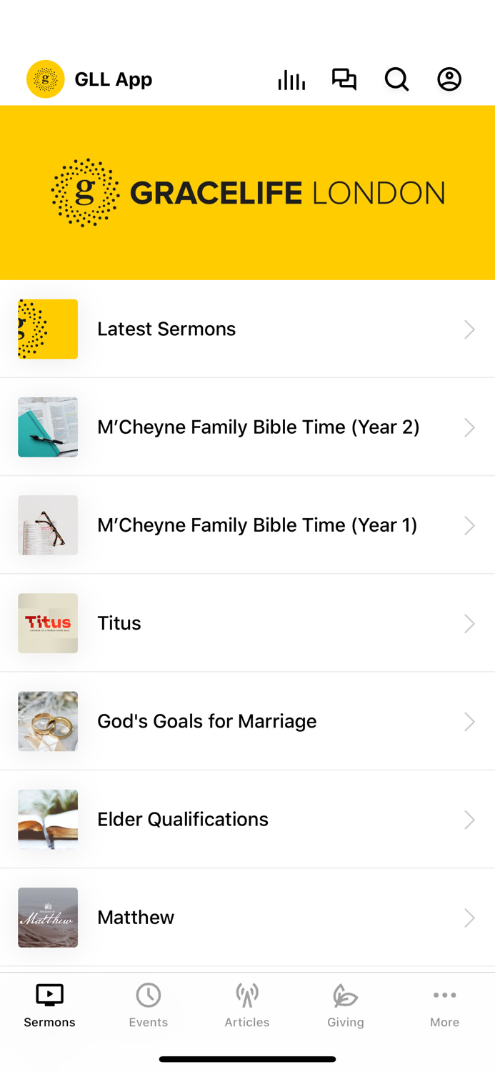 GraceLife London Church App