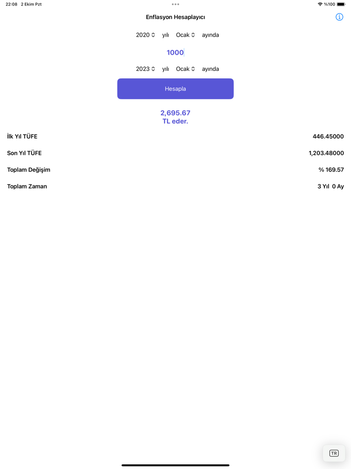 Enflasyon Hesaplayıcı