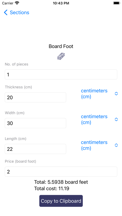 Construction converters Screenshot