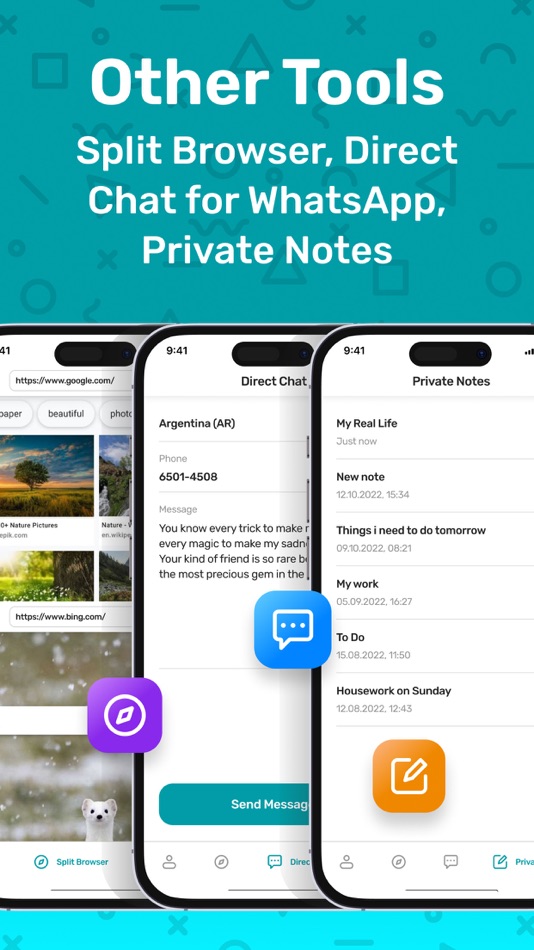 #2. Dual Space Multiple Accounts (iOS) 由: Vitali Kuhharev