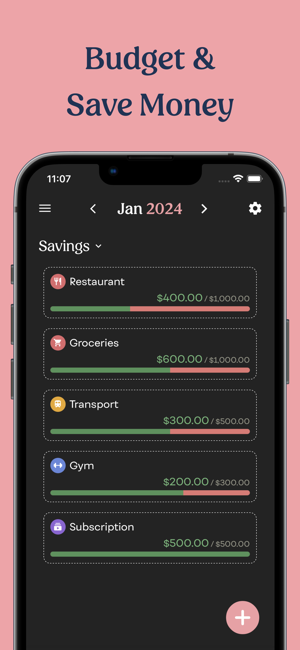 ‎Savey - Budget Planner App Screenshot