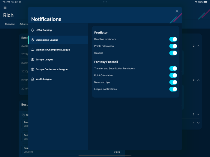 UEFA Gaming Fantasy Football