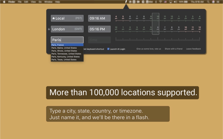 #3. Flashly - Time Zone Converter (macOS) 由: Abdallah Absi