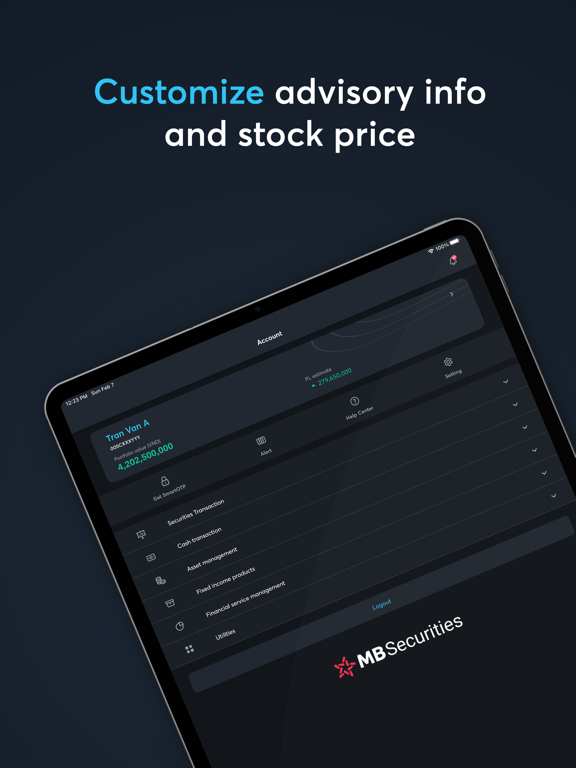 MBS Mobile® iPad screenshot 5 - Finance app