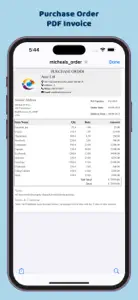 PO - Purchase Order Generator screenshot #1 for iPhone