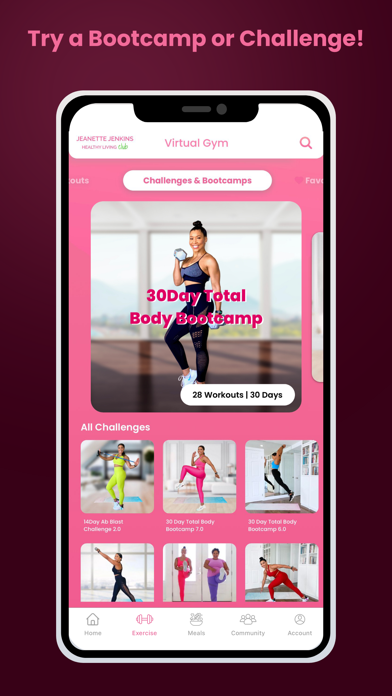 Jeanette's Healthy Living Club Screenshot
