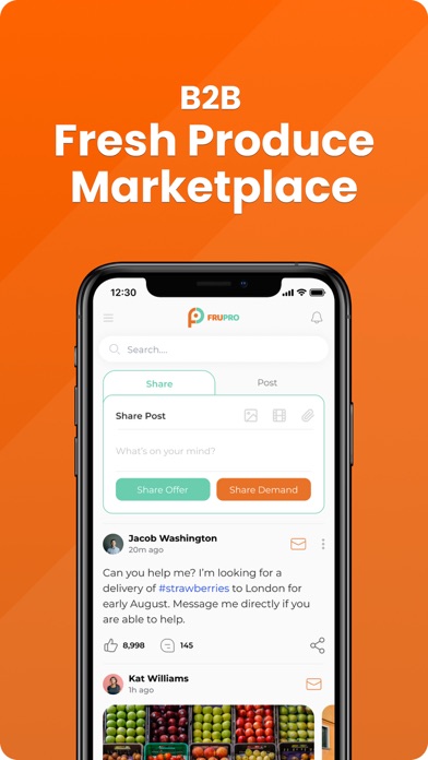 FruPro Fresh Produce Platform Screenshot