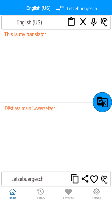Luxembourgish To English Tran. Screenshot