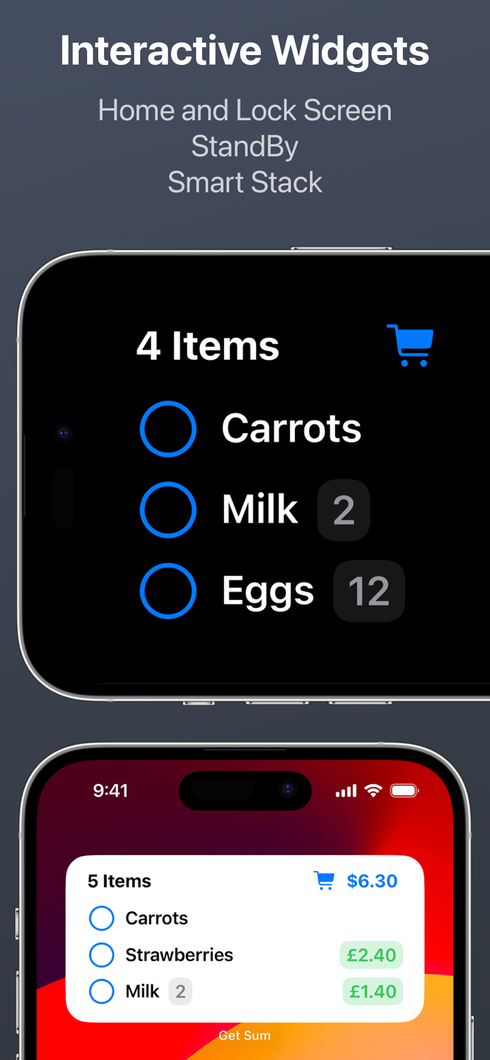 Get Sum - Shopping List