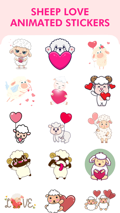 Screenshot #2 pour Sheep Love Animated Stickers