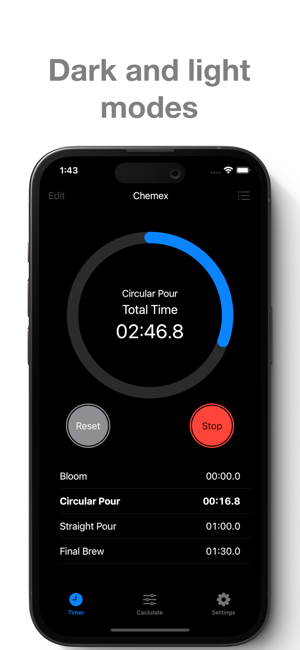 ‎Easy Coffee Timer - Pour Over Screenshot