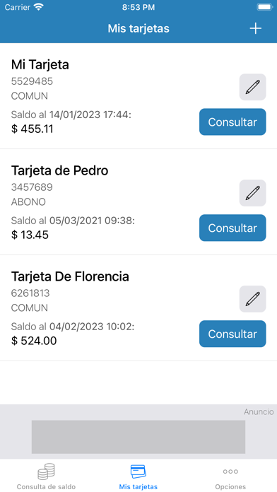 Saldo Colectivos Salta Screenshot