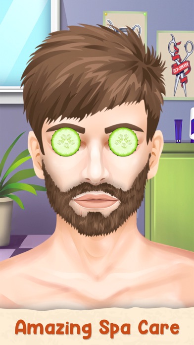 Beard Salon Hair Cutting Game Screenshot