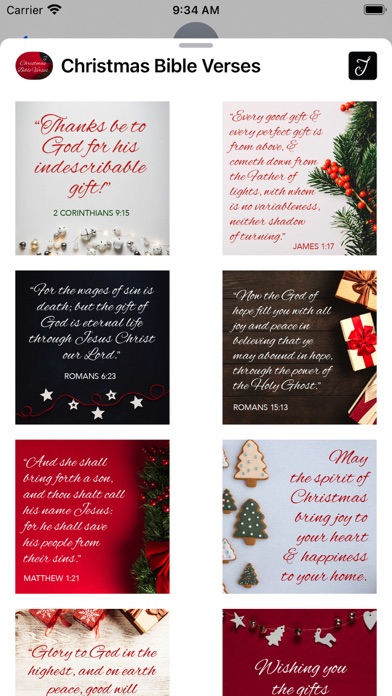 Christmas Bible Verses Sticker Screenshot