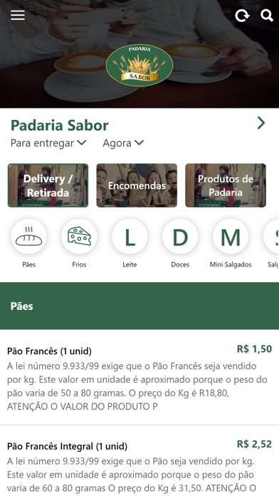 Padaria Sabor Screenshot
