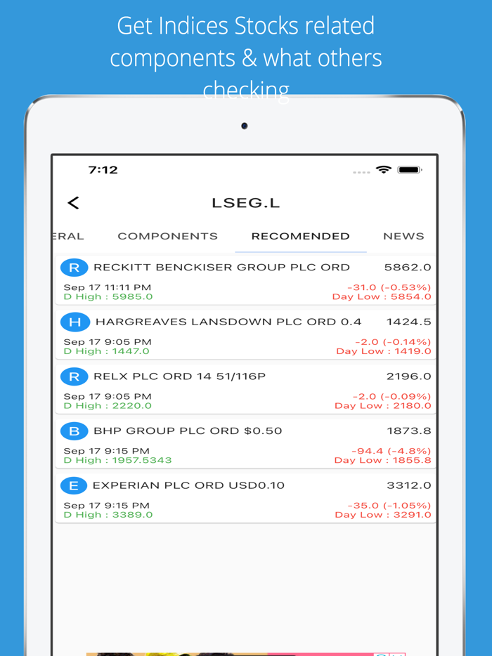 London Stock Market Live