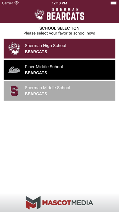 Sherman Bearcats Athletics Screenshot 2 - AppWisp.com Sherman Bearcats Athletics Screenshot 2 - AppWisp.com