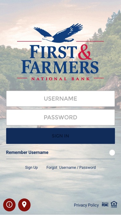 First & Farmers National Bank Screenshot