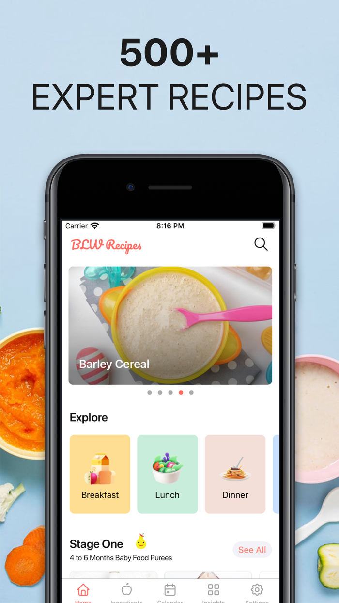 BLW Meals Baby Led Weaning