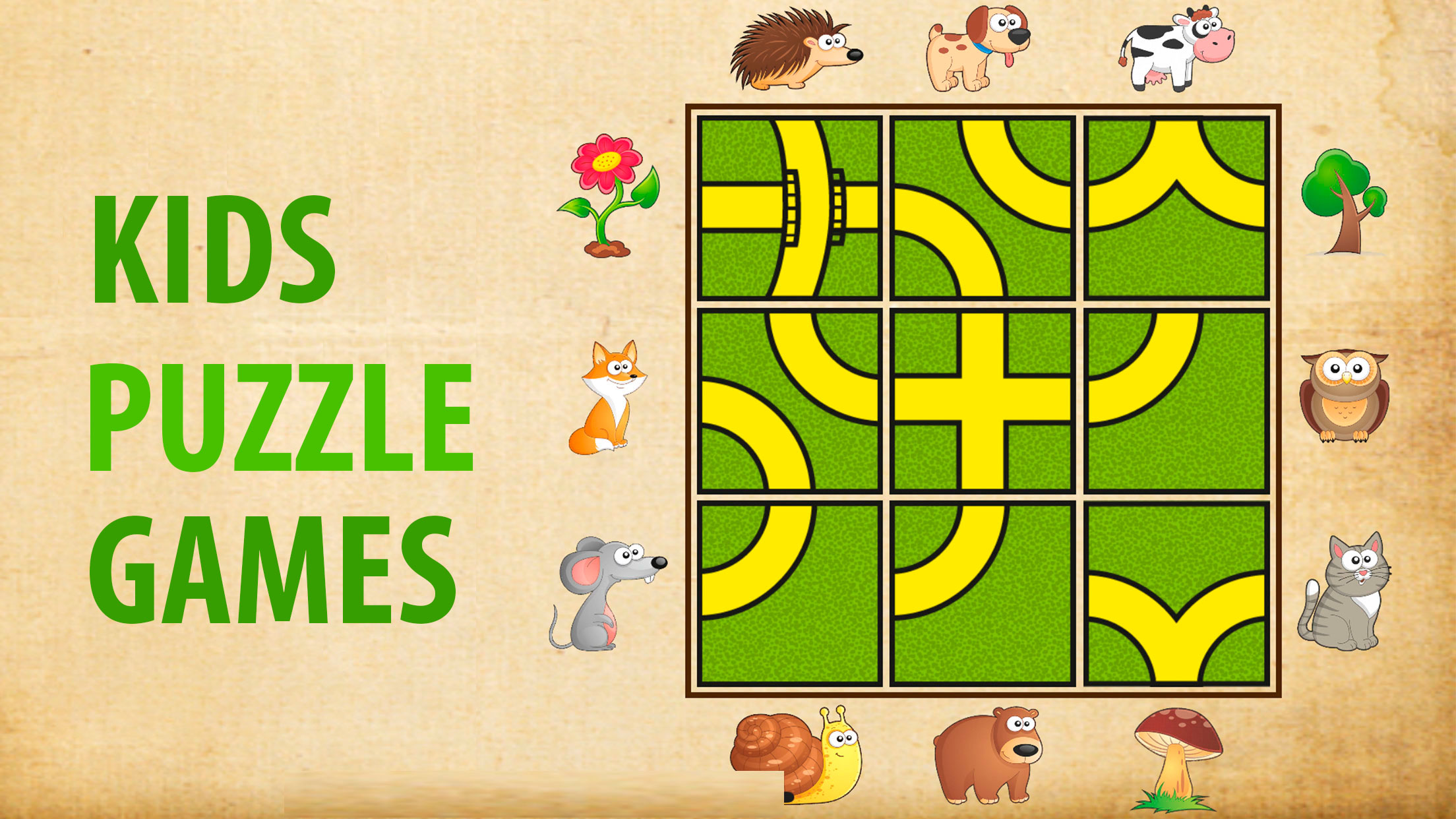 Toddler puzzle game for kids