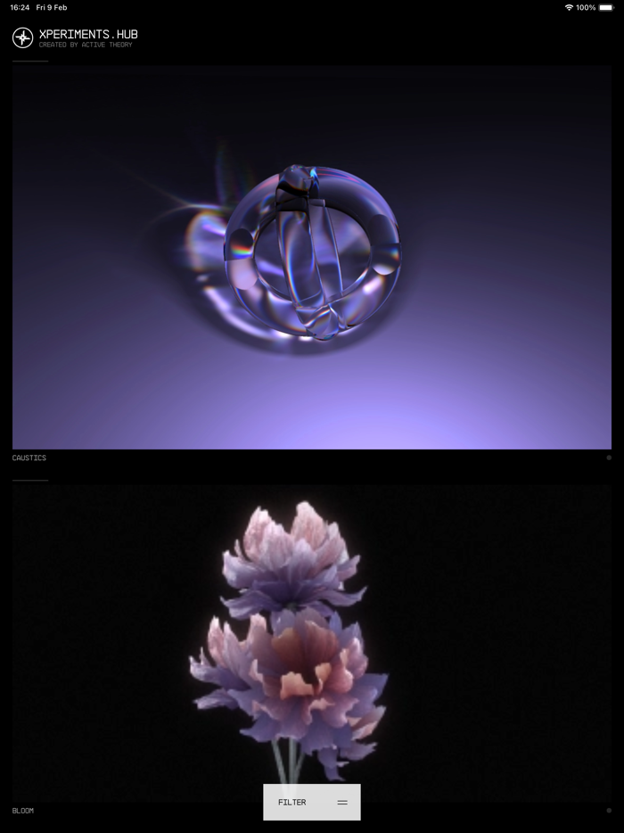 Active Theory Experiments