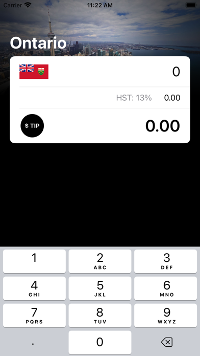 Sales Tax. Screenshot