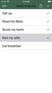 simple to-do list! iphone screenshot 2