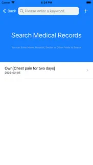 medical record manager app iphone screenshot 4