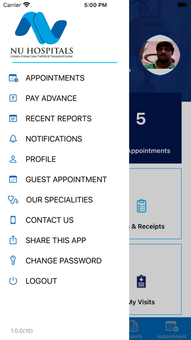 NU Hospitals Screenshot