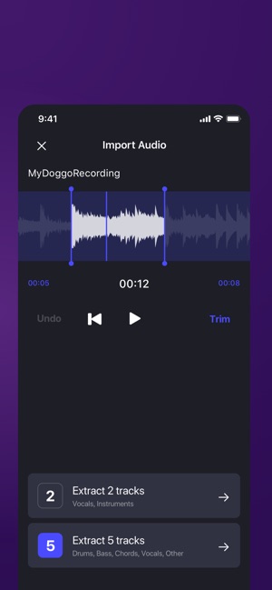 Unmix AI Voice Drums Extractor on the App Store