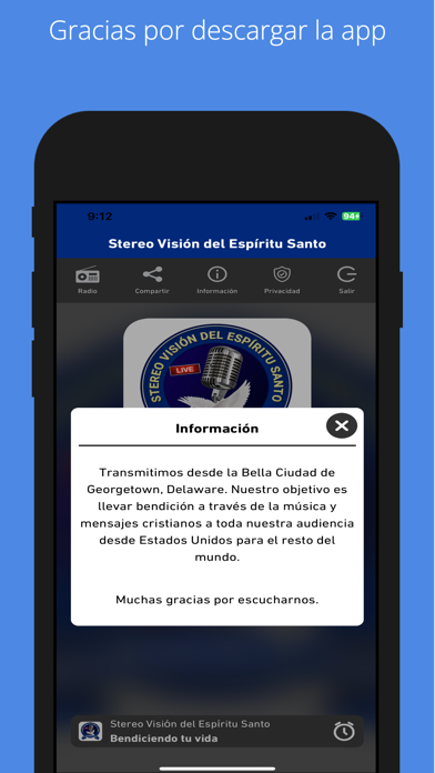 Stereo Visión del Espíritu Screenshot