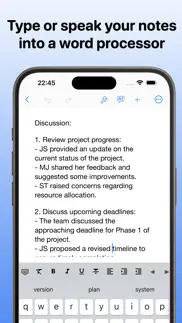meeting notes - pdf, summaries iphone screenshot 2