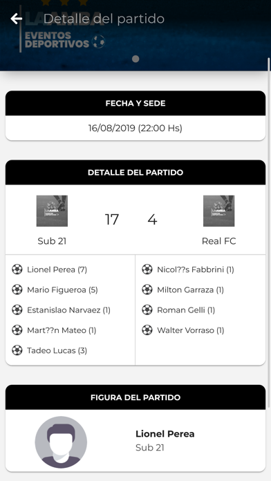 Eventos Deportivos LAAMBA Screenshot