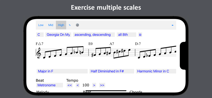 Jazz Scales Trainer