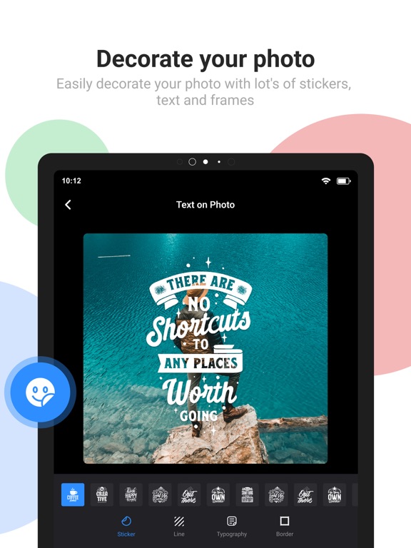 Text on Photo - Text Art iPad screenshot 5 - Photo & Video app