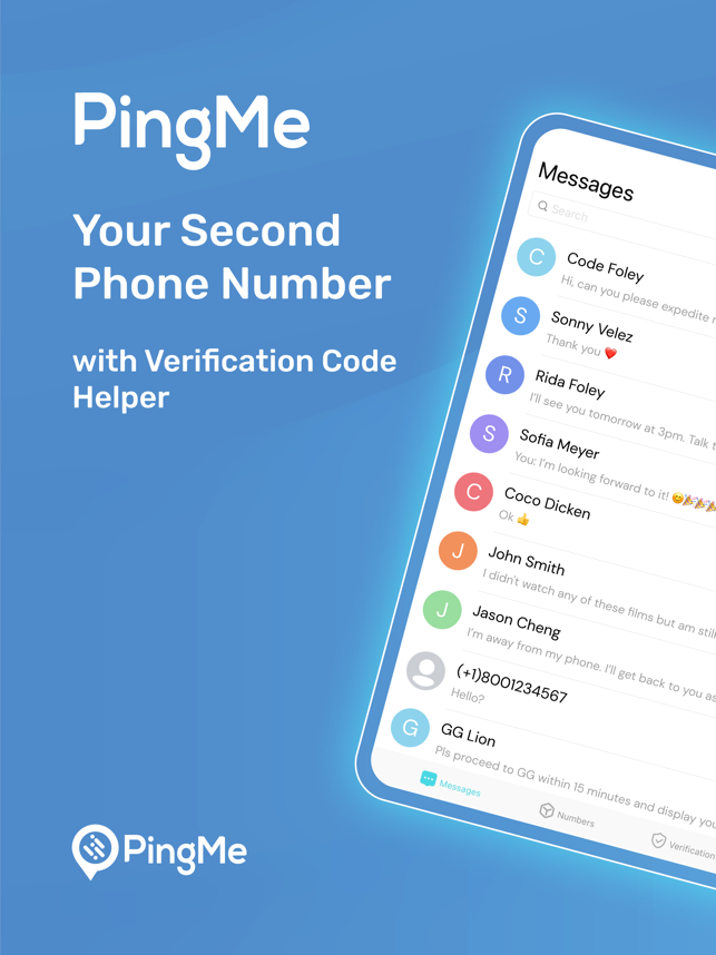 ‎PingMe - Second Phone Number Capture d'écran