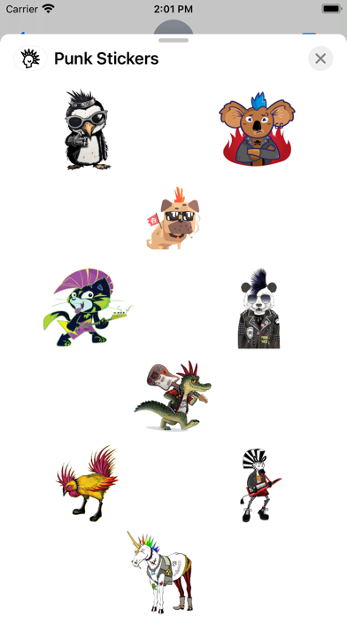 Screenshot #1 pour Punk Stickers