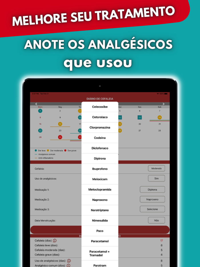 Enxaqueca - Diário de Cefaleia