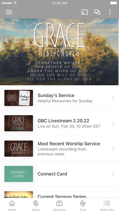 Grace Bible Church, Newfane Screenshot