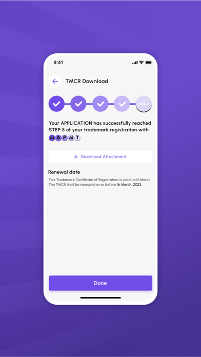 aiAPaiT Trademark Registration Screenshot